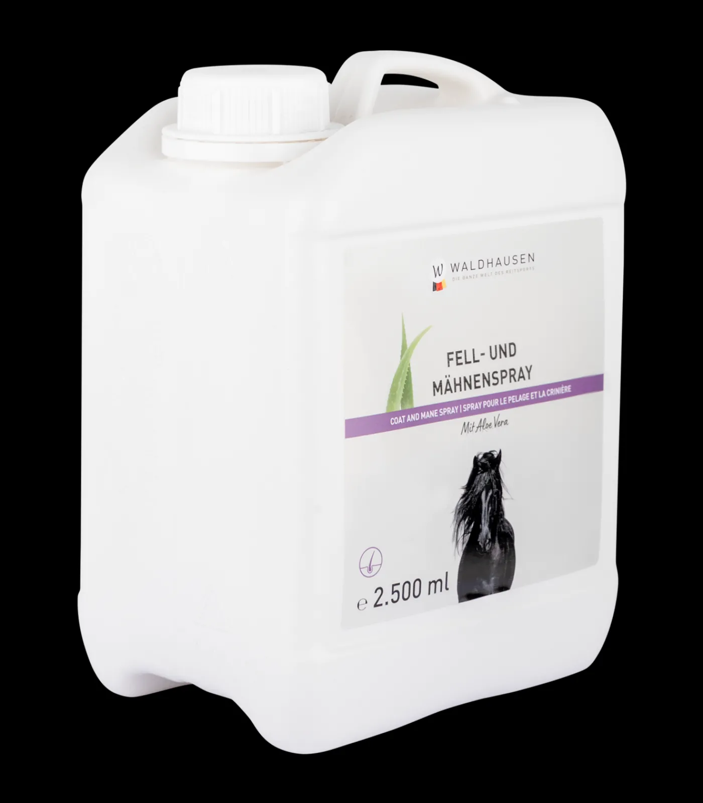 Waldhausen Fell, Mähne & Haut>Fell- und Mähnenspray mit Aloe Vera, 2500 ml