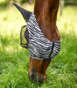 Waldhausen Zebra-Fliegenschutz|Fliegenmasken Und -Fransen>Fliegenmaske Puck Zebra