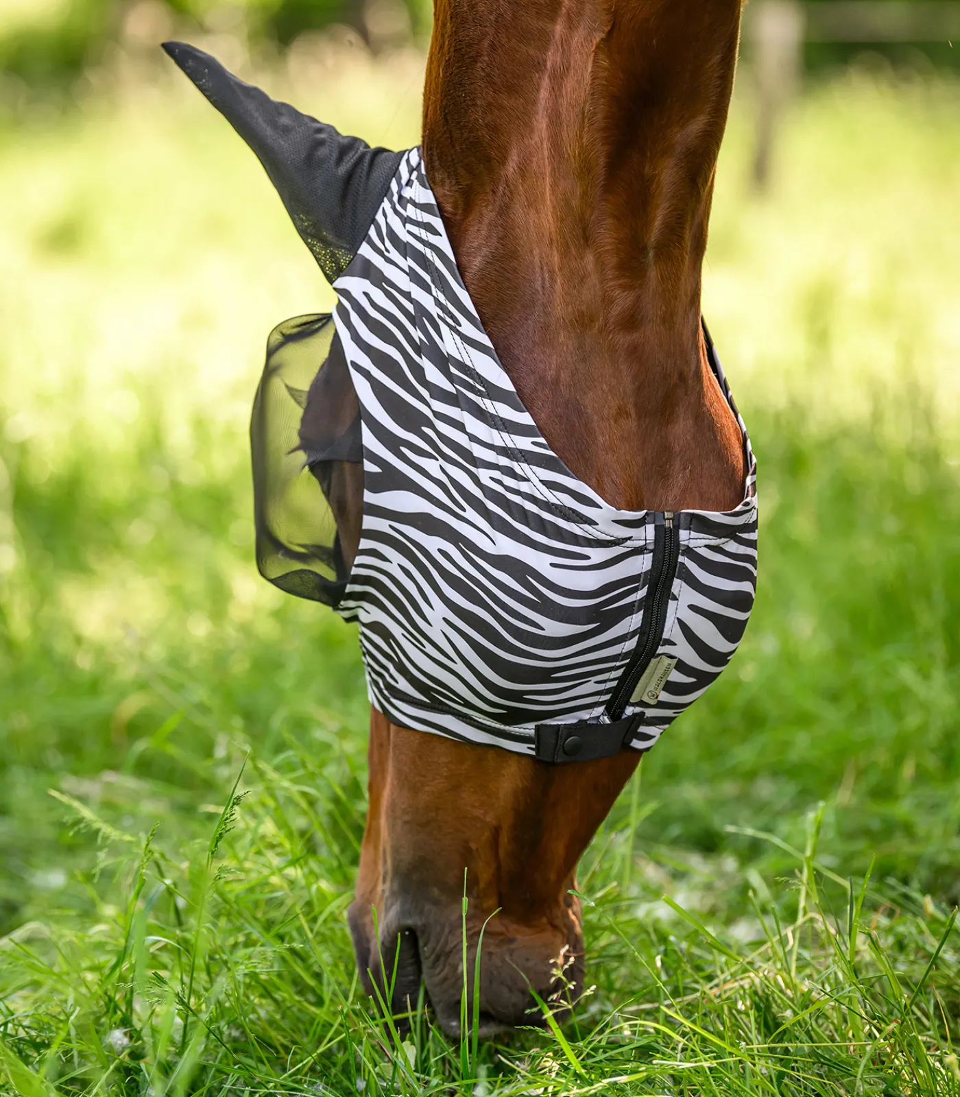 Waldhausen Zebra-Fliegenschutz|Fliegenmasken Und -Fransen>Fliegenmaske Puck Zebra