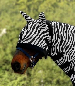 Waldhausen Pony & Shetty|Zebra-Fliegenschutz>Fliegenmaske Zebra Ekzemer