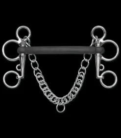 Waldhausen Spezialgebisse>Gummi-Pelham, Stange starr, anatomisch