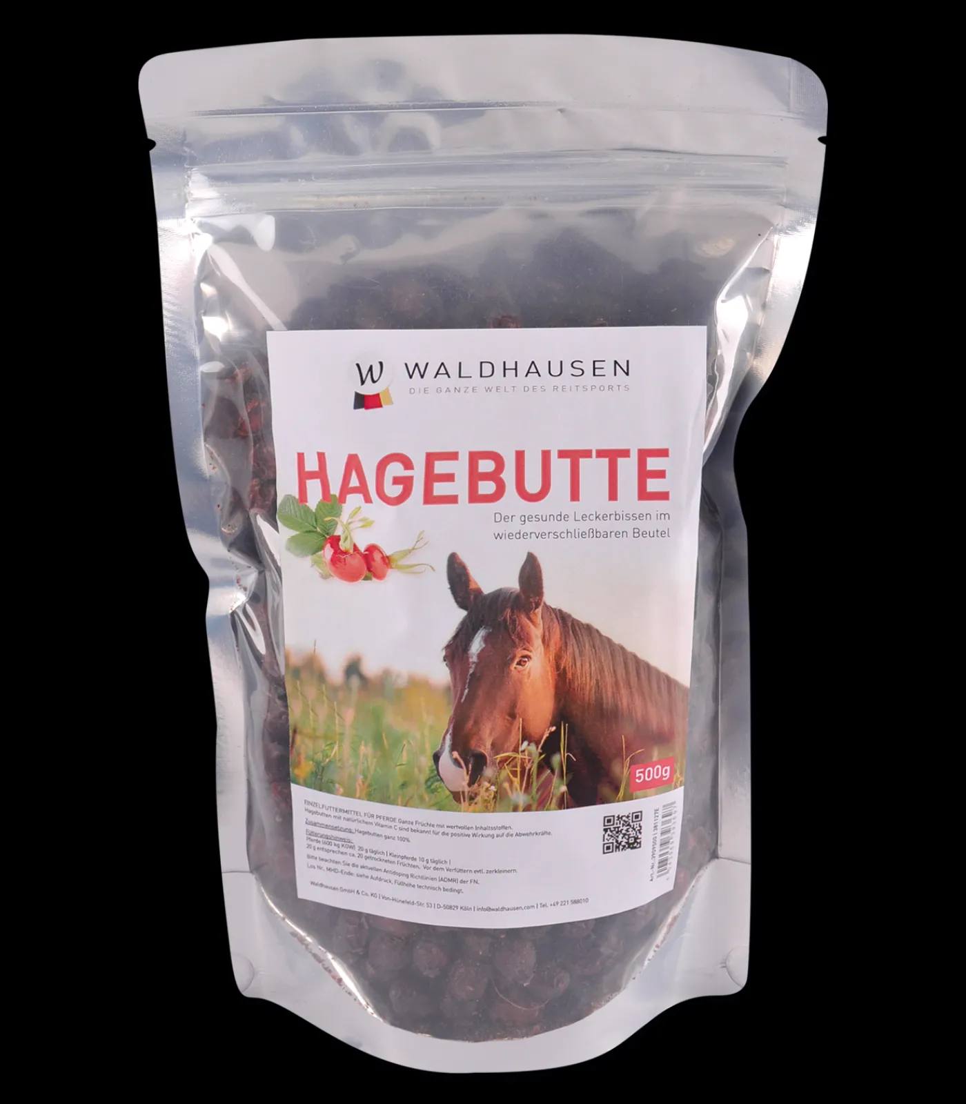 Waldhausen Leckerli|Ergänzungsfuttermittel>Hagebuttefrucht - Extraportion Vitamin C