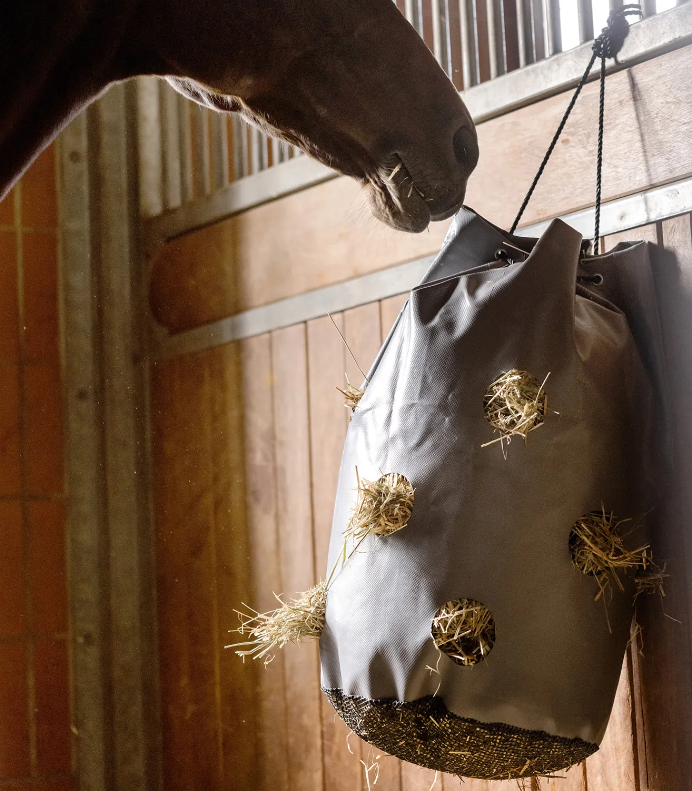Waldhausen Heunetze>Heusack mit Netzboden