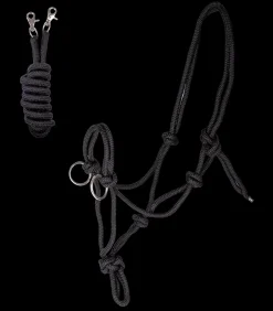 Waldhausen Western|Weiteres Longierzubehör></noscript>Knotenhalfter mit Zügel