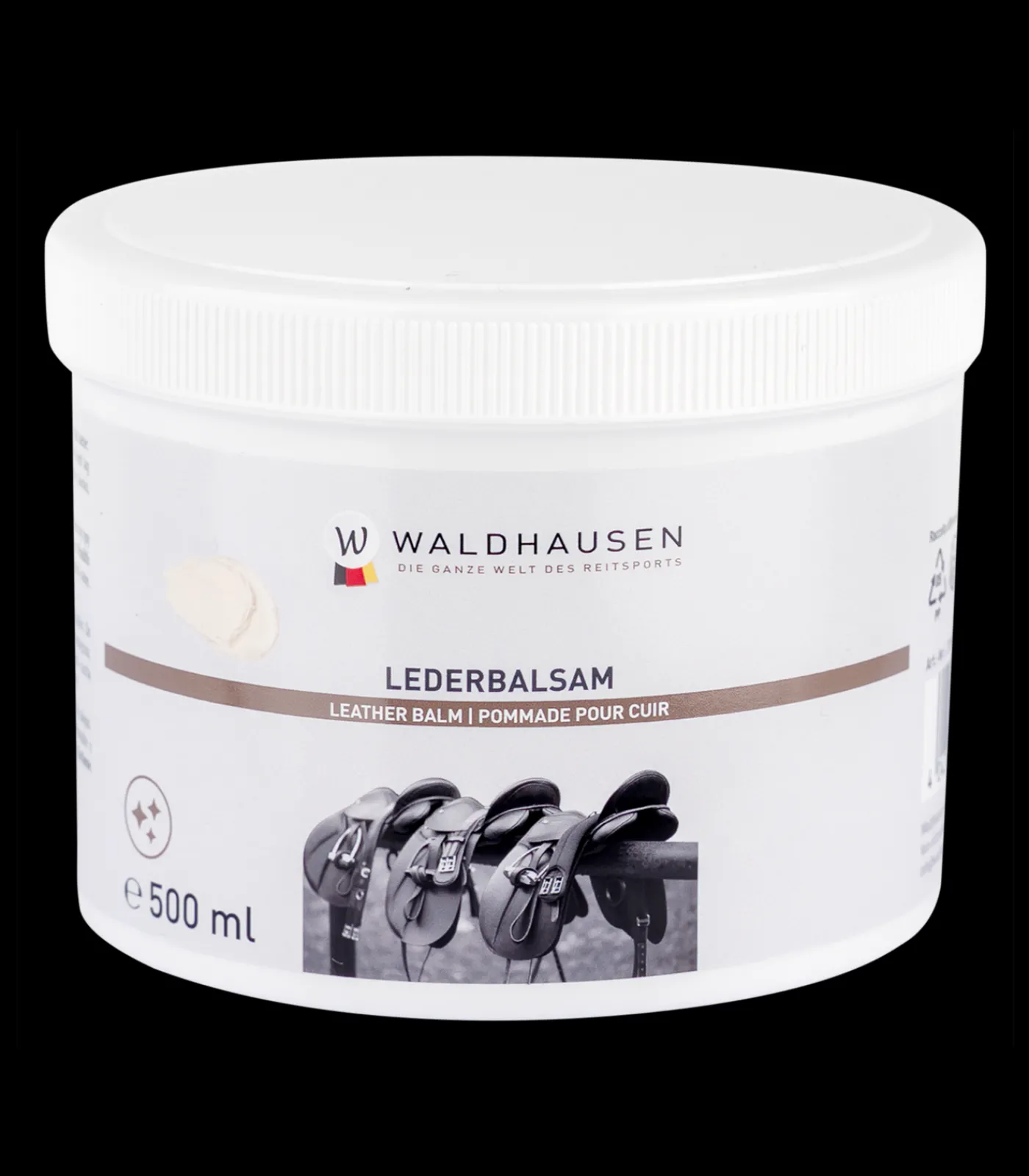 Waldhausen Lederpflege|Sattelpflege>Lederbalsam mit Bienenwachs, 500 ml