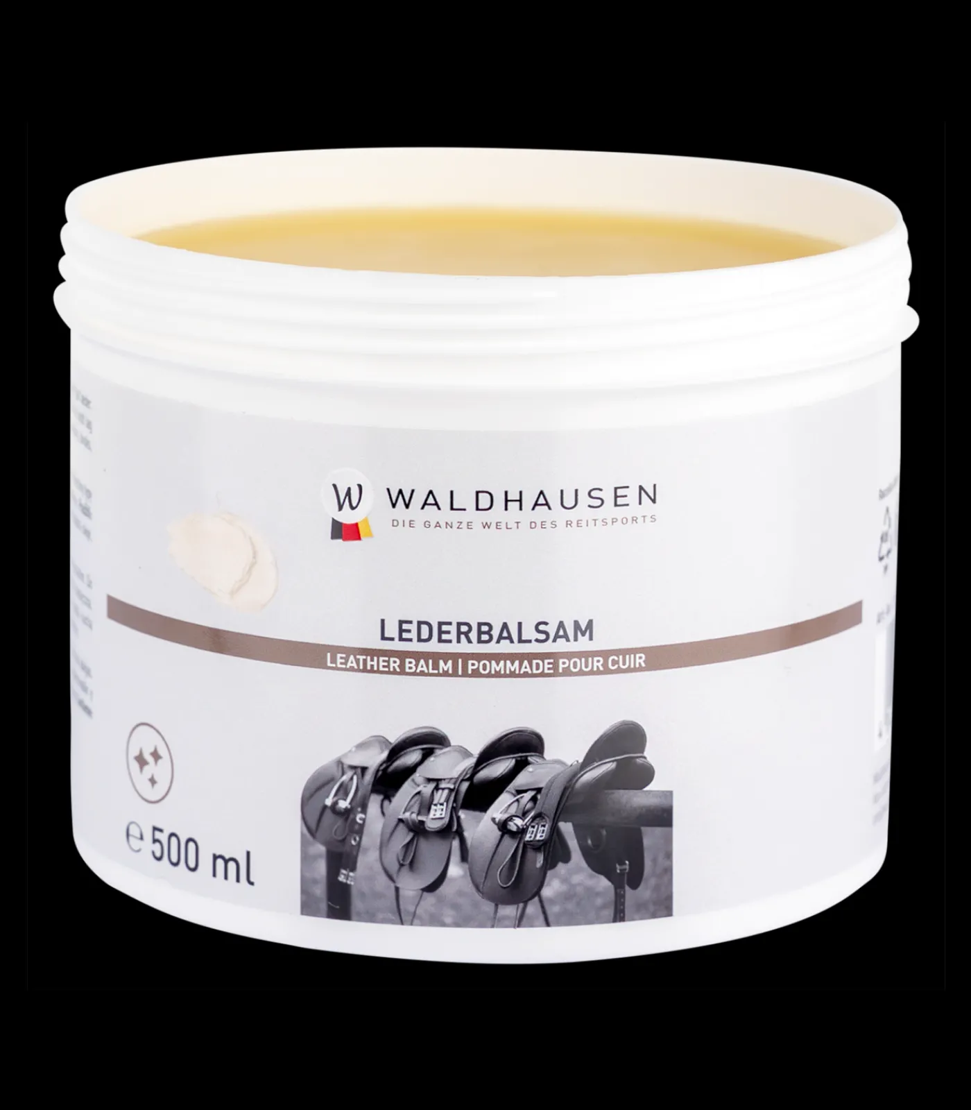 Waldhausen Lederpflege|Sattelpflege>Lederbalsam mit Bienenwachs, 500 ml
