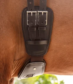 Waldhausen Sattelgurte></noscript>Lederkurzgurt Elastik