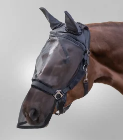 Waldhausen Pony & Shetty|Fliegenmasken Und -Fransen>PREMIUM Fliegenmaske f. Halfter, mit Ohren- und Nasenschutz