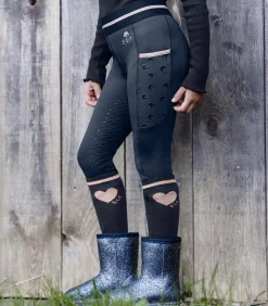 Kinder ELT Kinderreithosen|Thermoreithosen>Thermo Reitleggings Lucky Leni, Kids